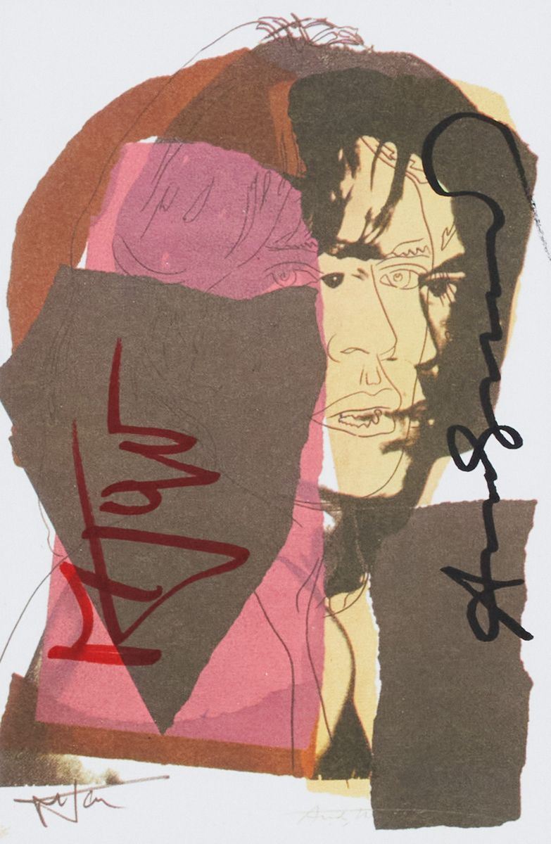 Andy Warhol - Mick Jagger Invitation Card