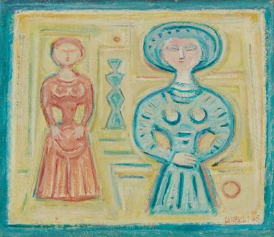 Figure sul Fondo Giallo