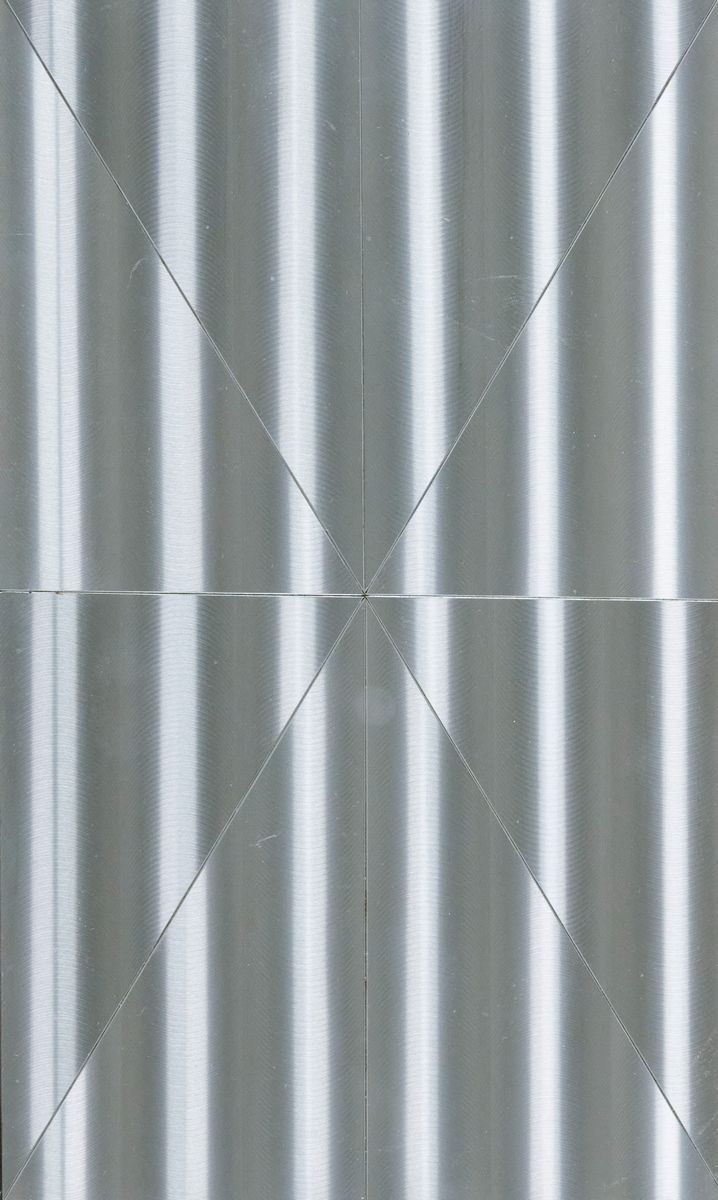 Getulio Alviani - Superficie a Testura Vibratile 'ortogonali e Diagonali'