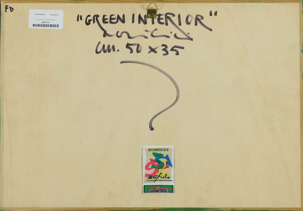 Ugo Nespolo - Green Interior