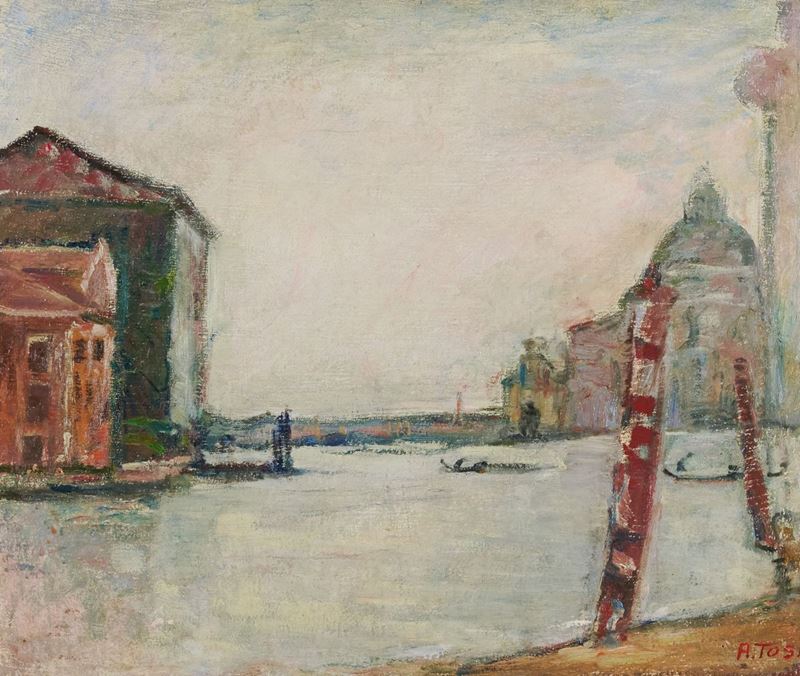 Arturo Tosi - Venezia Punta della Dogana