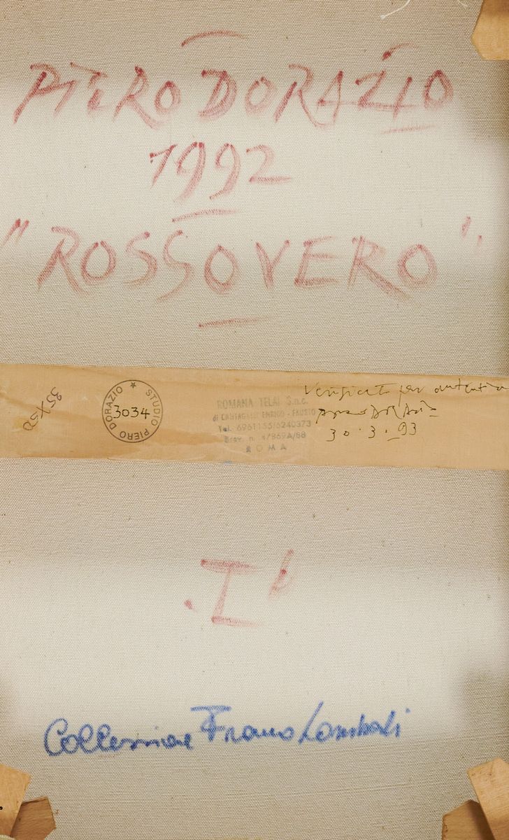 Piero Dorazio - Rosso Vero I°