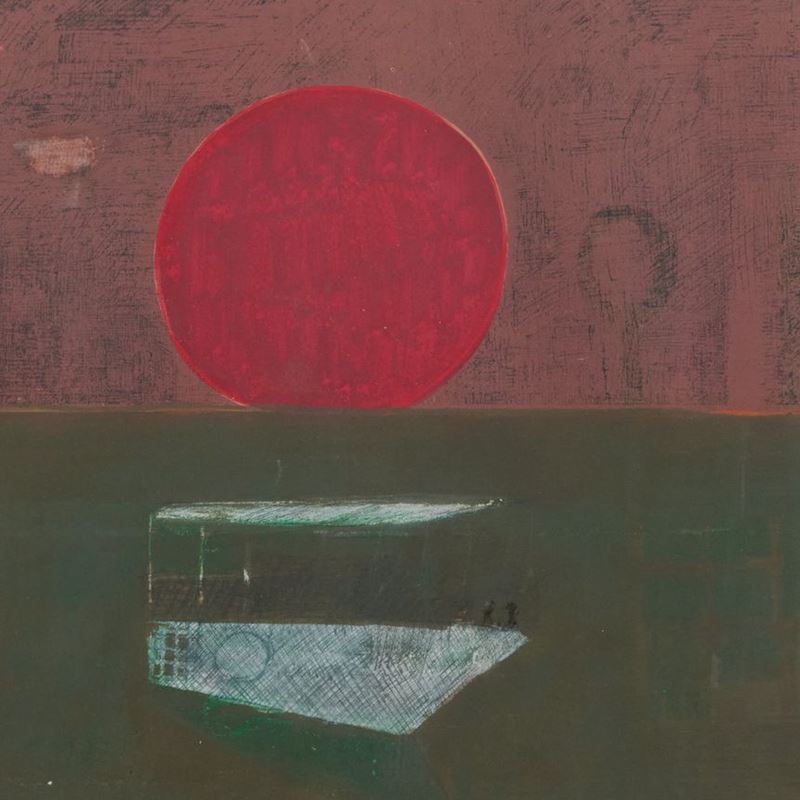 Bruno Saetti - Paesaggio con Sole