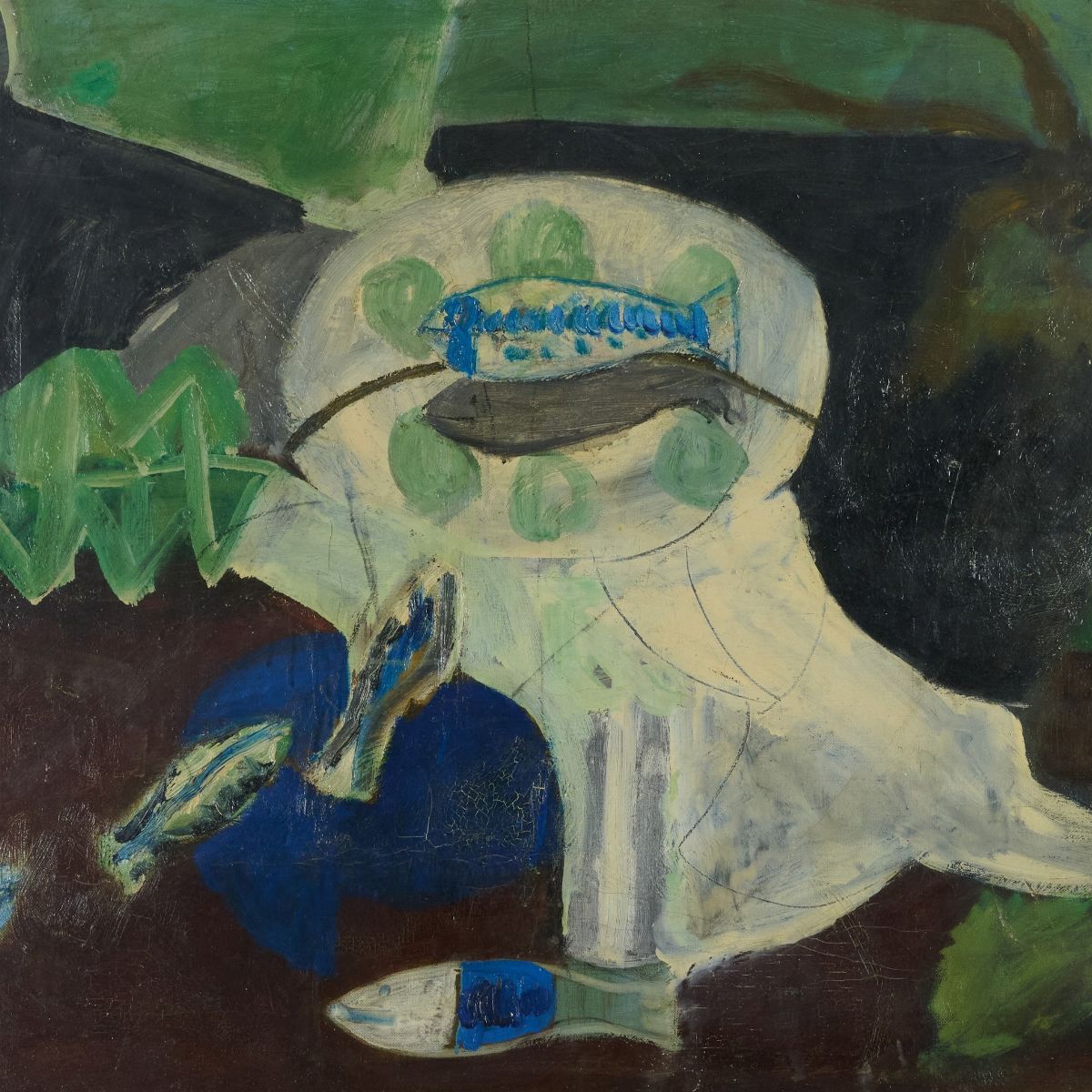Bruno Cassinari - Natura Morta con Pesce