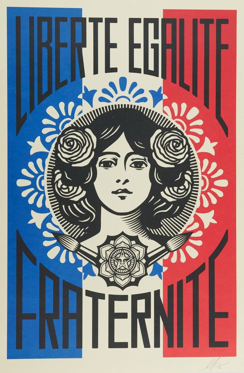 Shepard Fairey Obey - Liberte, Egalite, Fraternite