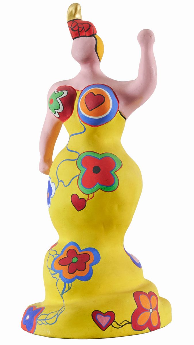 Niki De Saint Phalle - Nana Mode Rose - Nana Golden Turban