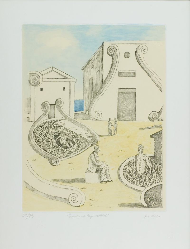 Giorgio De Chirico - Incontro nei Bagni Misteriosi