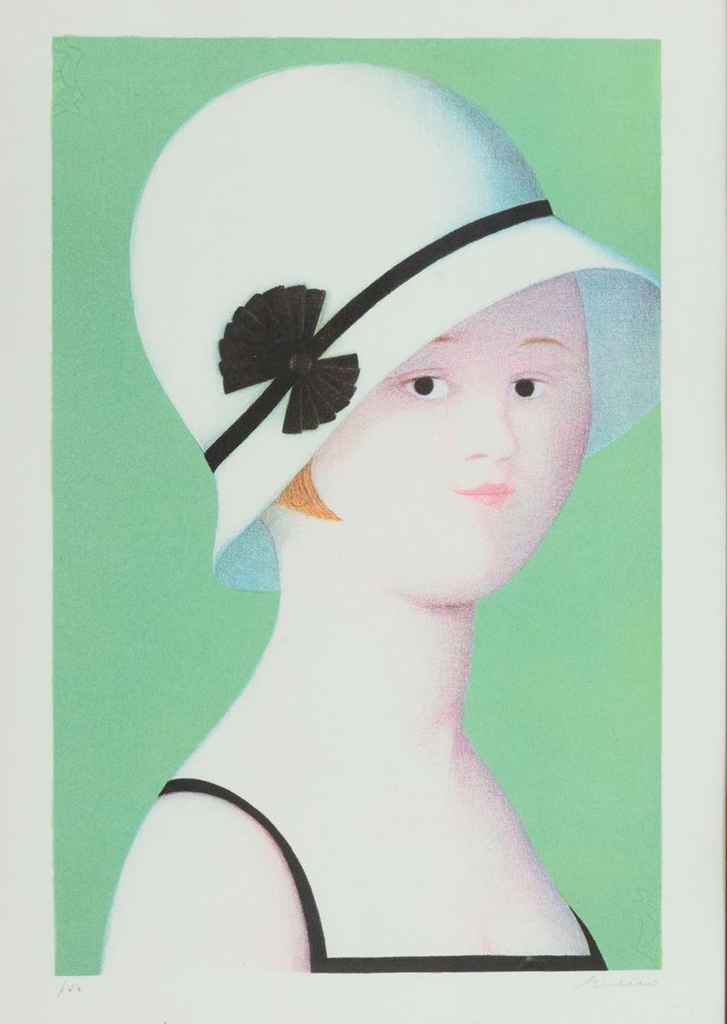 Antonio Bueno - Donna con Cappello