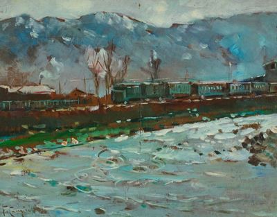 Paesaggio con Treno
