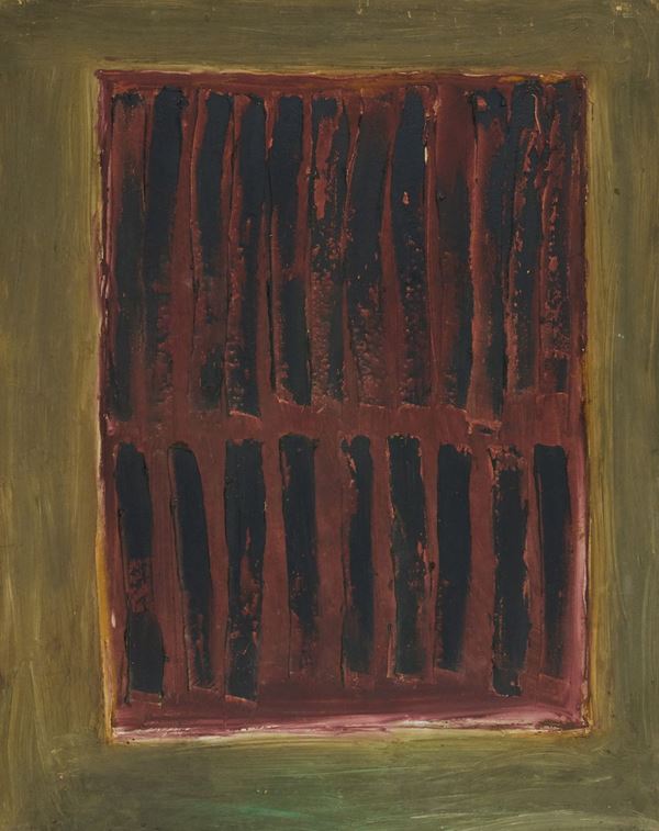 Arturo Vermi : Senza titolo  (1962)  - Olio su tela - Asta Asta di Arte Moderna  [..]