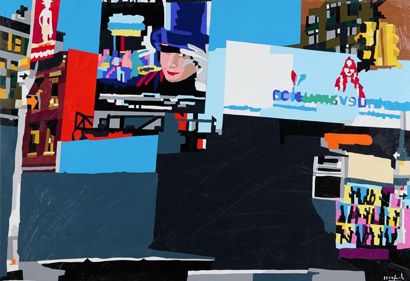 New York Street and chocolate face