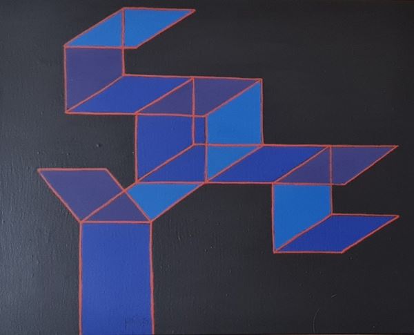 Achille Perilli : Fragment  (1973)  - Tecnica mista su tela - Asta Arte Moderna  [..]