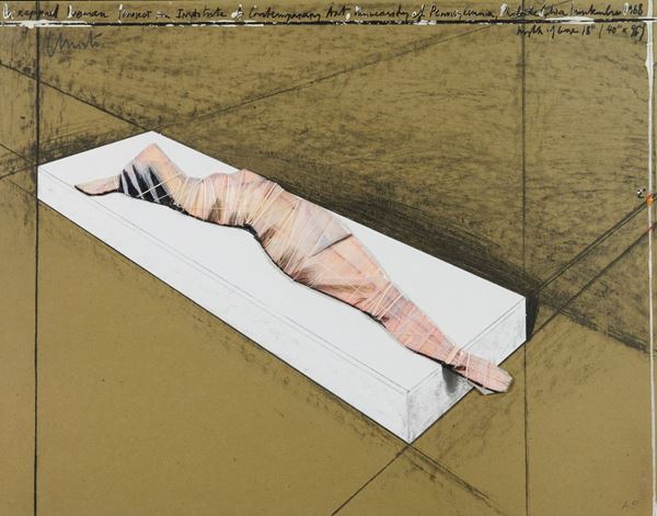 Christo - Wrapped Woman, Project for the Institute of Contemporary Art, Philadelphia, 1968