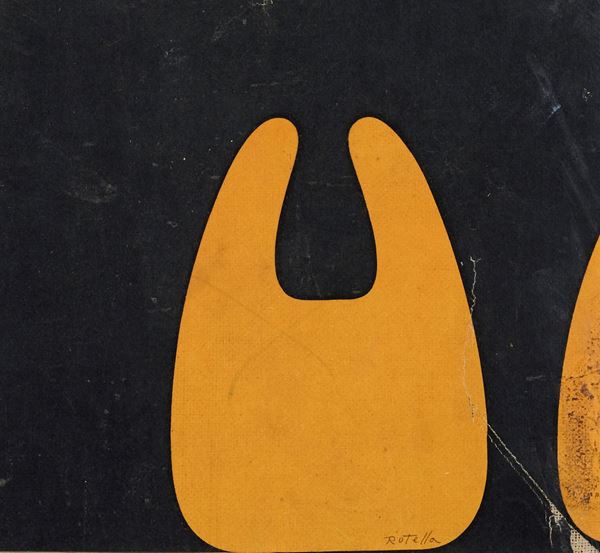 Mimmo Rotella : Diavolo  (1962)  - Decollage su tela - Asta Arte Moderna e Contemporanea	  [..]