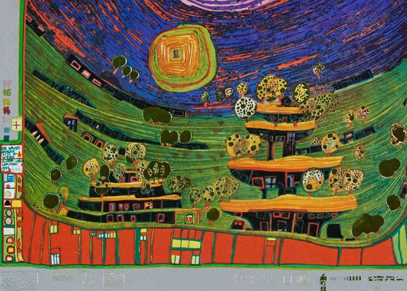 Friedensreich Hundertwasser - Olimpic Games Graphic Munich