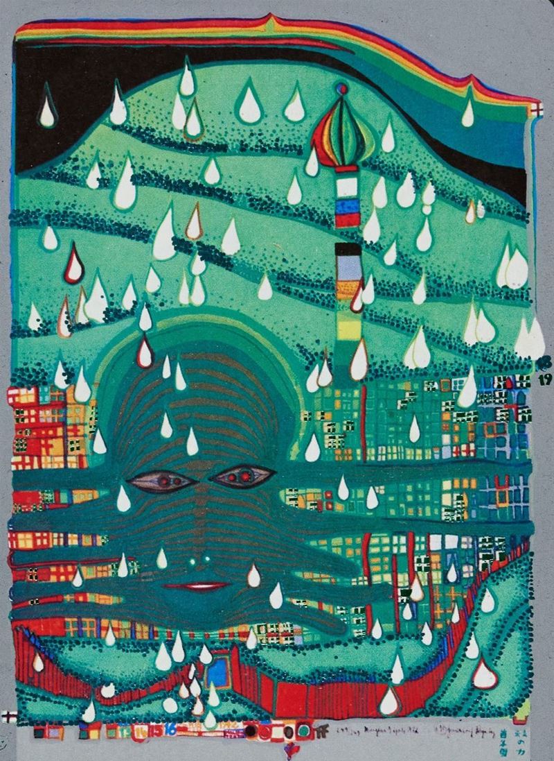 Friedensreich Hundertwasser - Irinaland Over The Balcans
