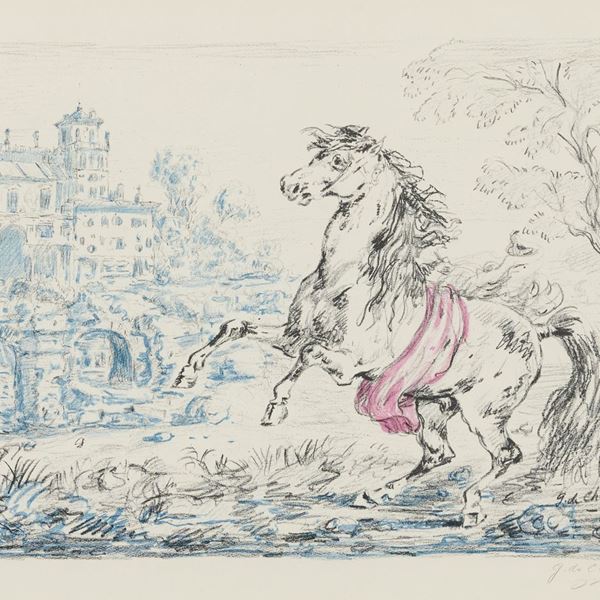 Giorgio De Chirico - Cavallo e castello