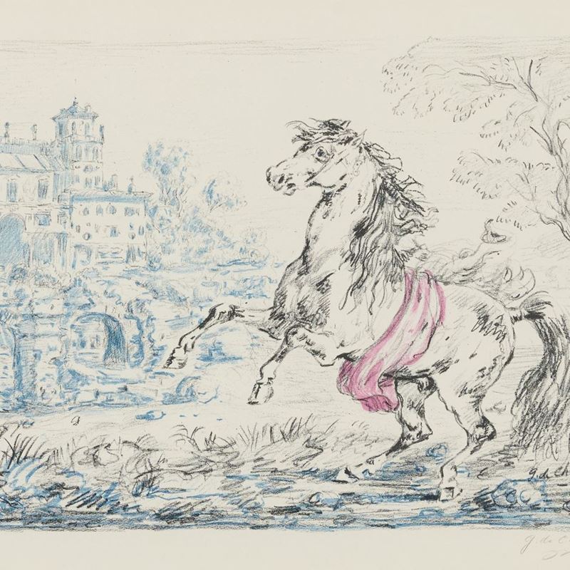 Giorgio De Chirico - Cavallo e Castello
