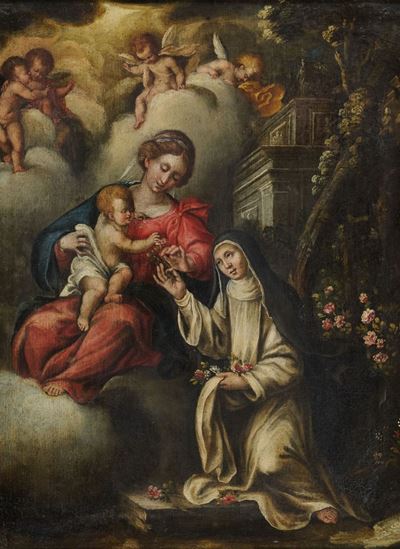 Madonna con Bambino, Santa Caterina e Angeli