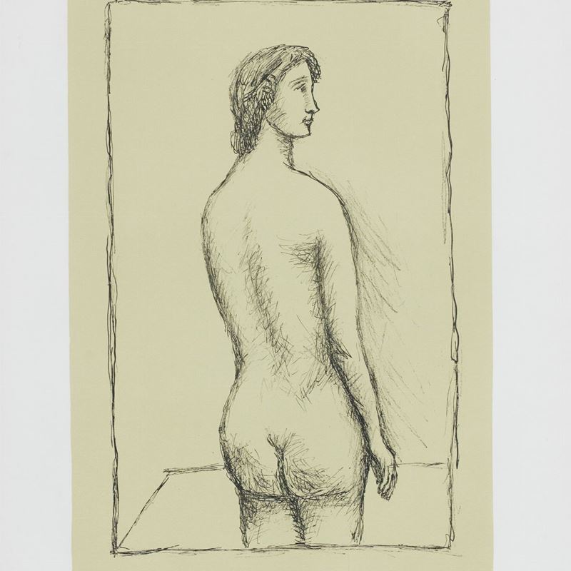 Carlo Carrà - Nudo di Schiena