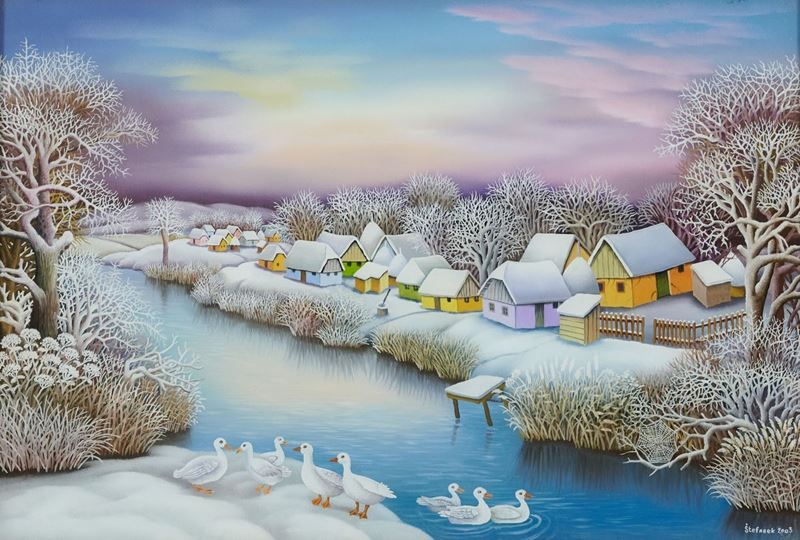 Ivan Stefanek - Paesaggio Invernale
