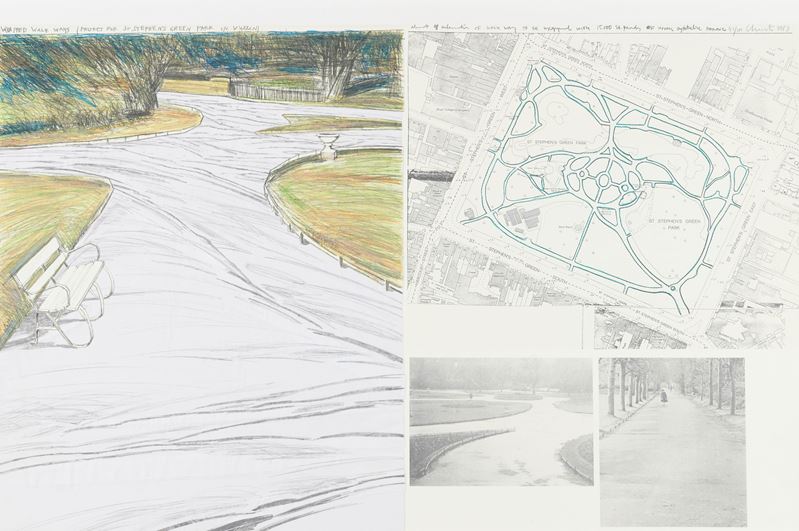 Christo And Jeanne- Claude - Christo e Jeanne-Claude, Wrapped Walk Ways, Project for St. Stephen'...