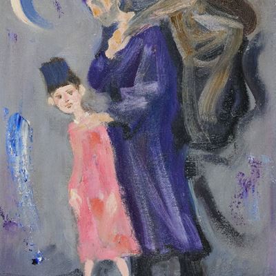 Mendicante in Viola e Bambino