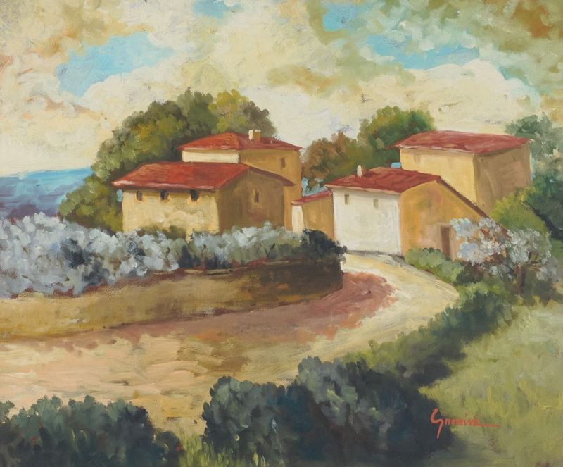 Giovanni Guerrini - Paesaggio Toscano