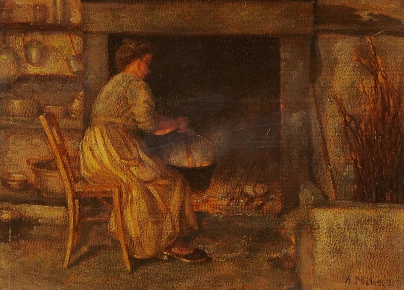 Anonimo - Donna al Focolare