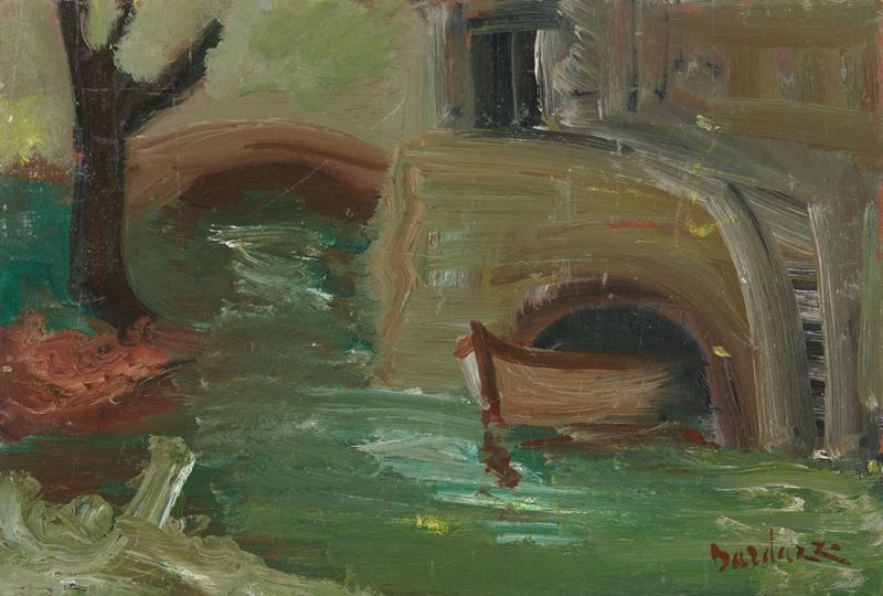 Enrico Bardazzi - Paesaggio con Barca
