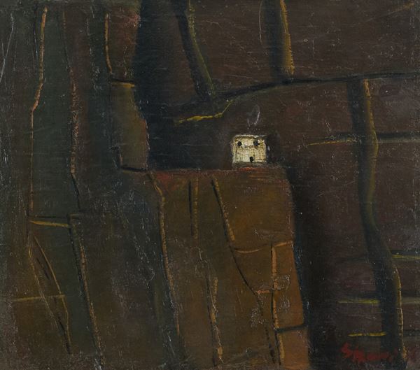 Mario Sironi - Montagne e casetta bianca