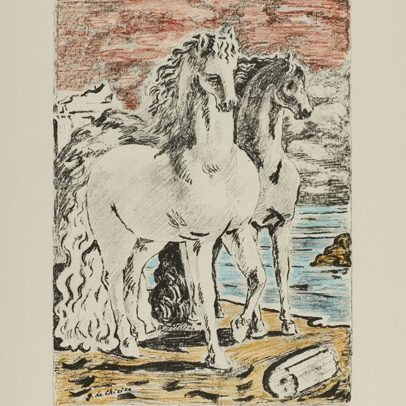 Giorgio De Chirico - Cavalli Antichi