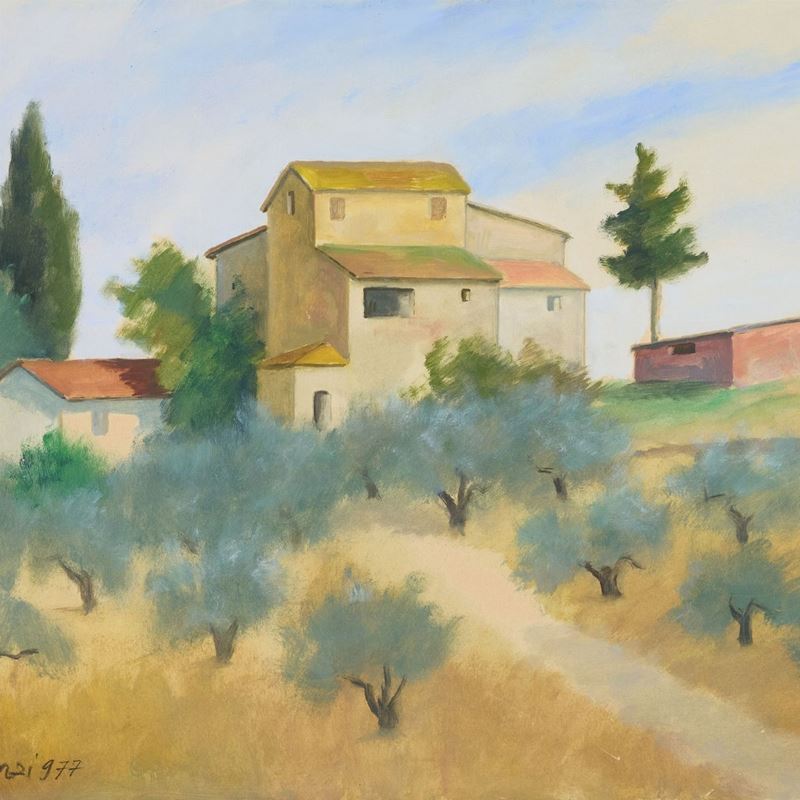 Nino Tirinnanzi - Paesaggio Toscano