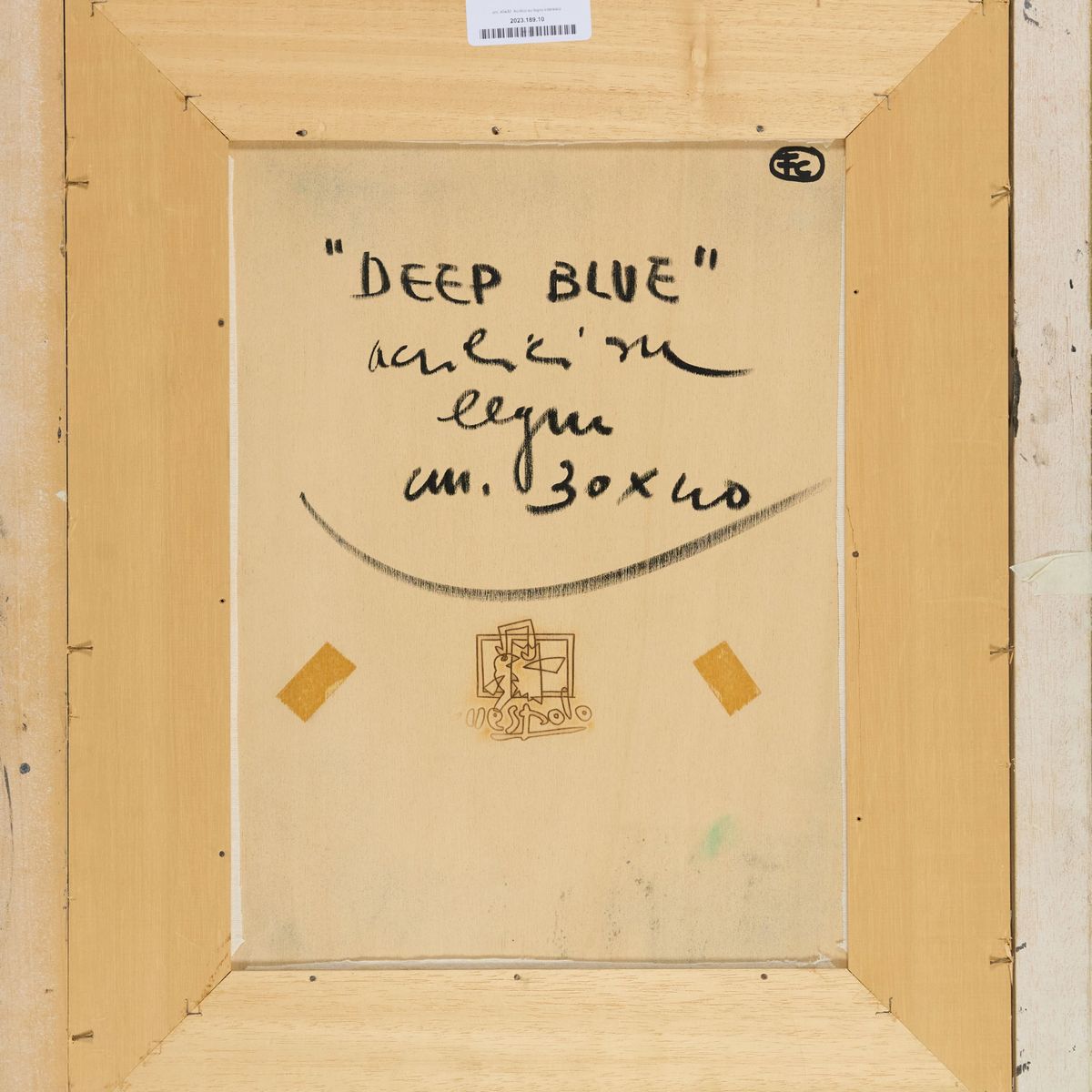 Ugo Nespolo - Deep Blue