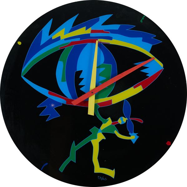 Ugo Nespolo - Orologio da parete