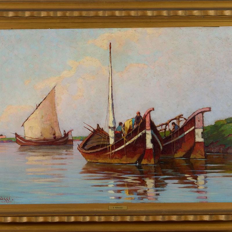 Renuccio Renucci - Becolini con Pescatori