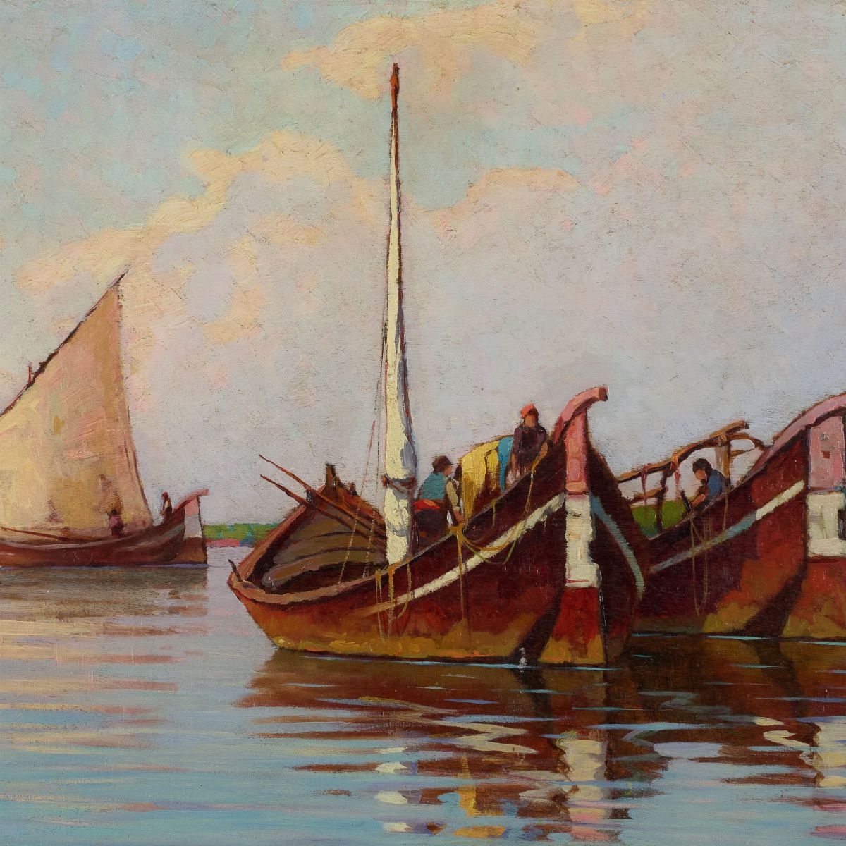 Renuccio Renucci - Becolini con Pescatori