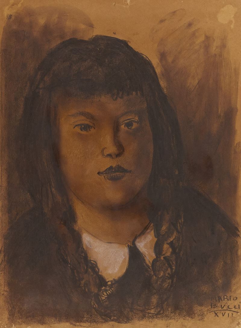 Mario Bucci - Ritratto di Bambina