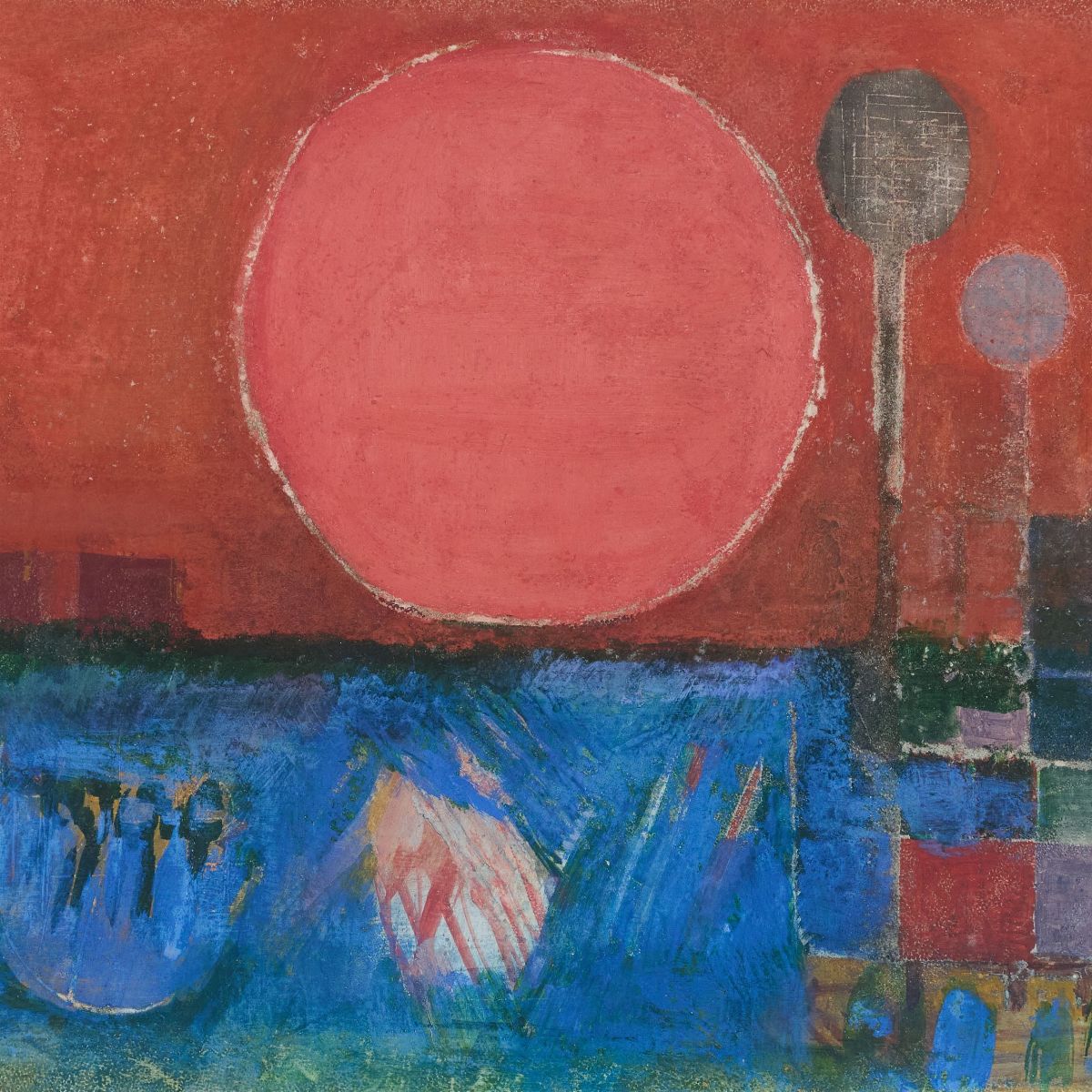 Bruno Saetti - Paesaggio Col Sole