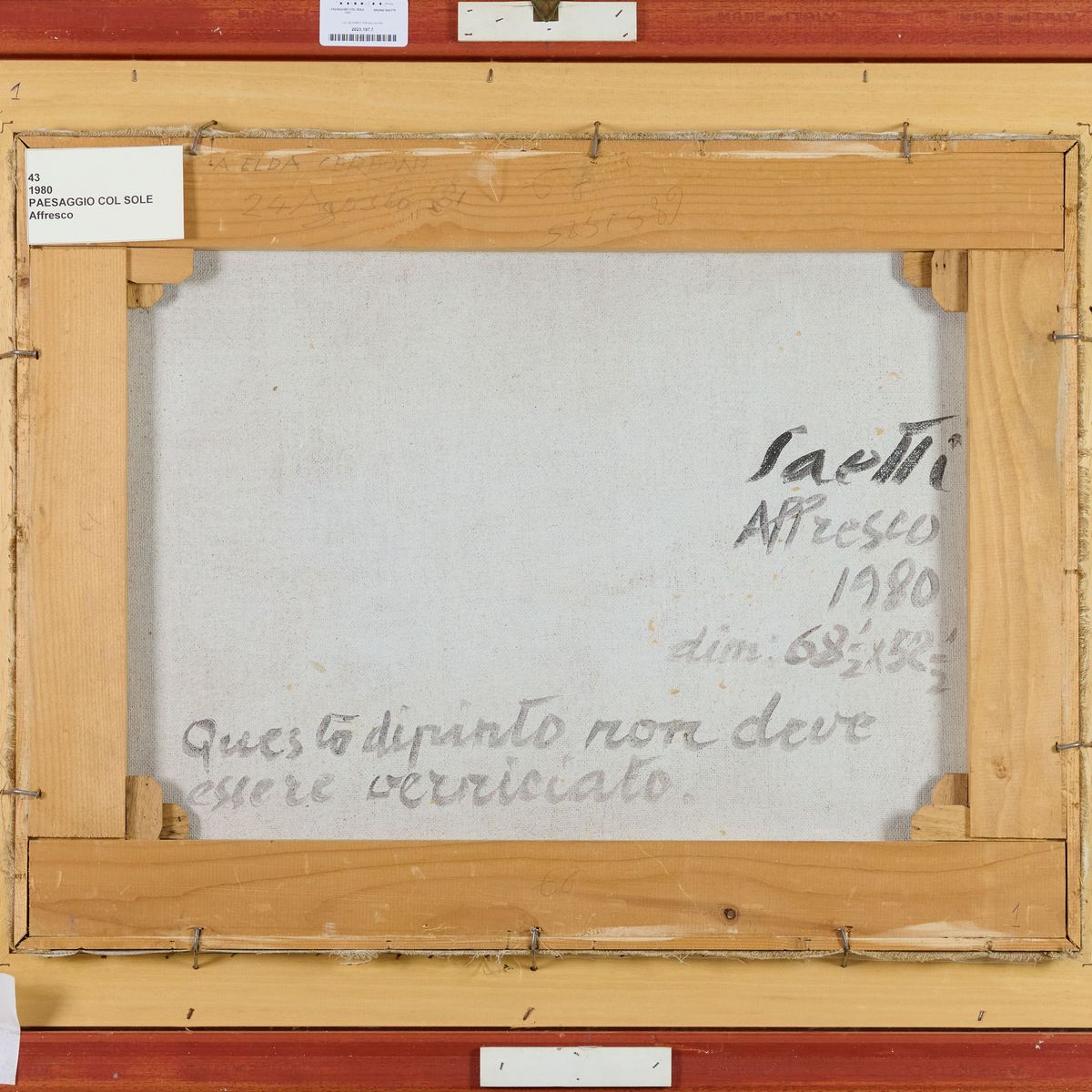 Bruno Saetti - Paesaggio Col Sole