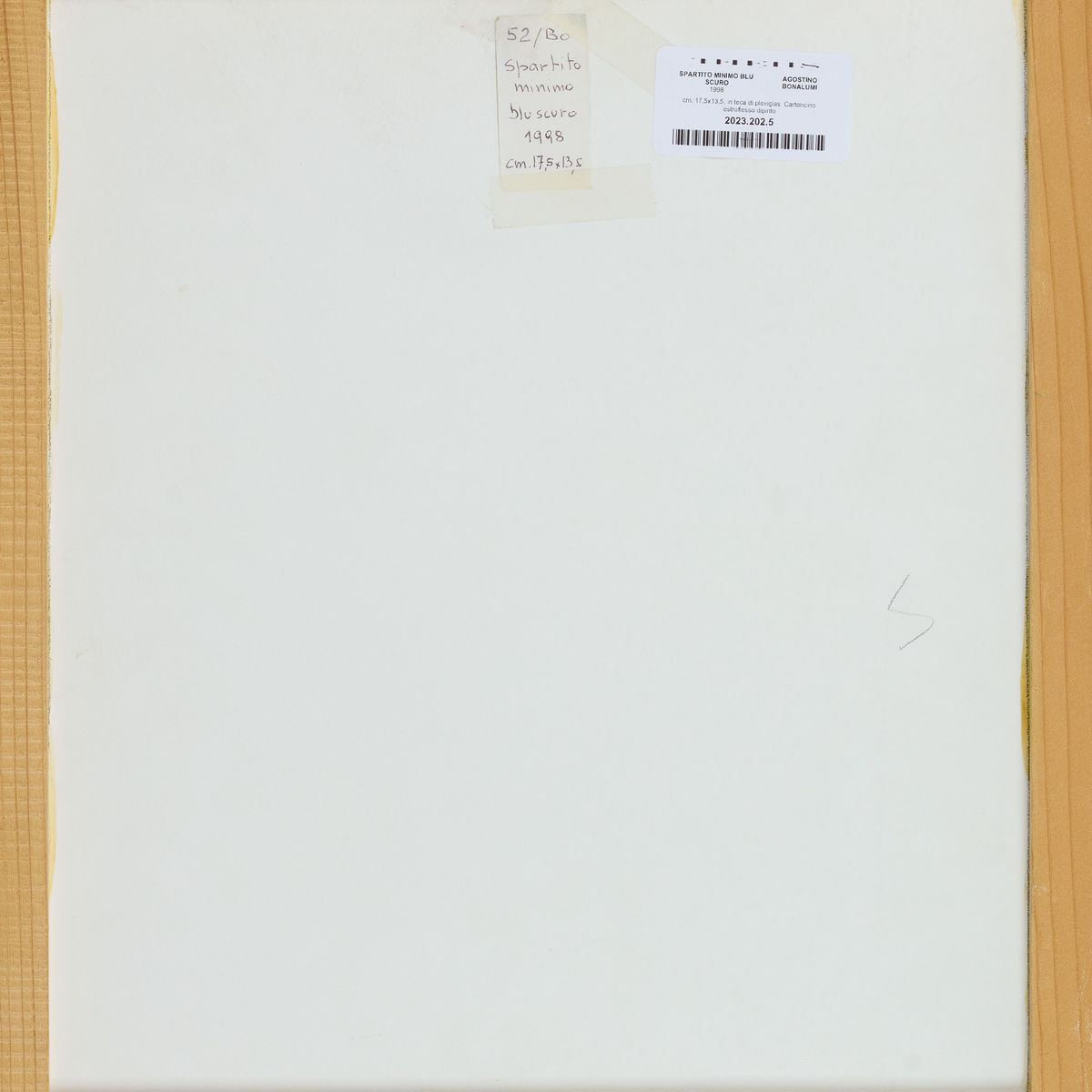 Spartito minimo blu scuro