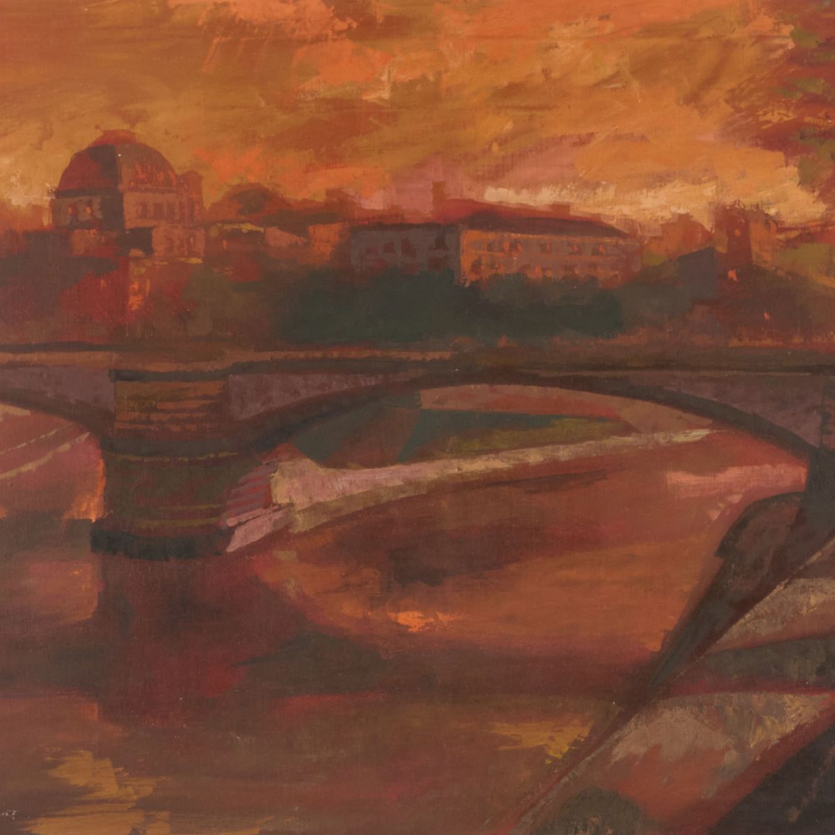 Ugo Attardi - Ponte sul Tevere