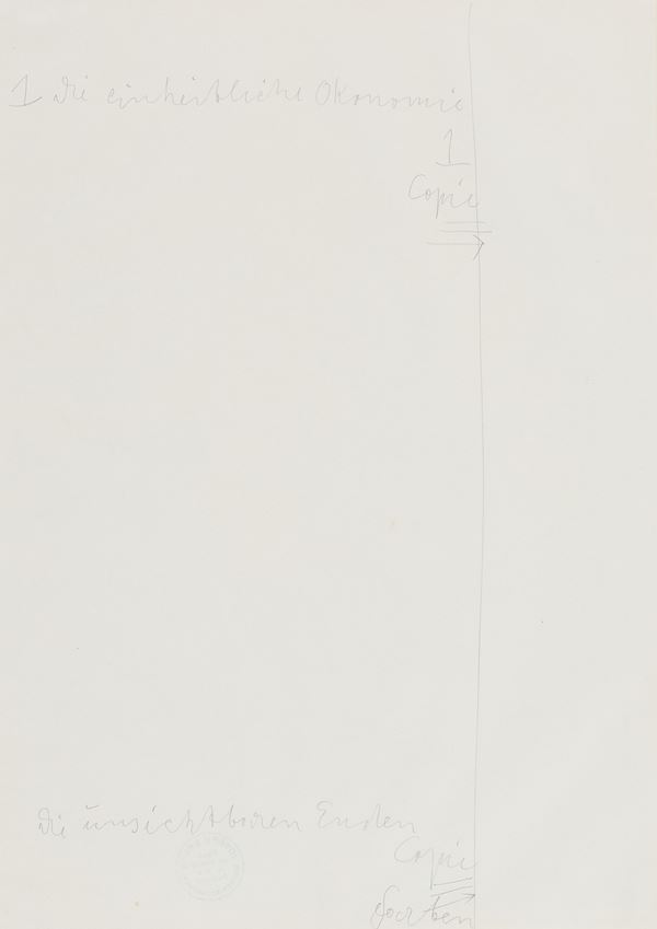 Joseph Beuys - Die einheitliche Ökonomie, die unsichtbaren Enden