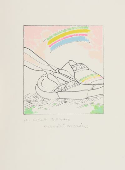 Scarpina con Arcobaleno