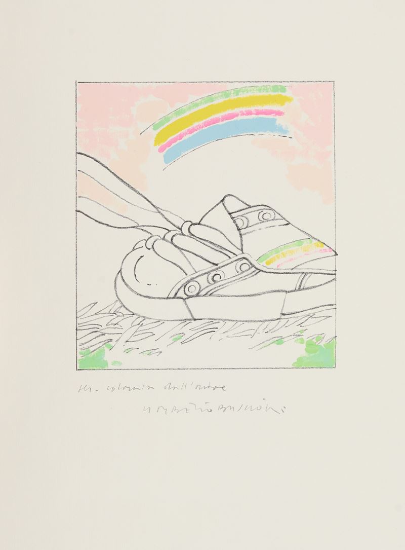 Umberto Buscioni - Scarpina con Arcobaleno