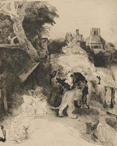 San Gerolamo in un Paesaggio Italiano