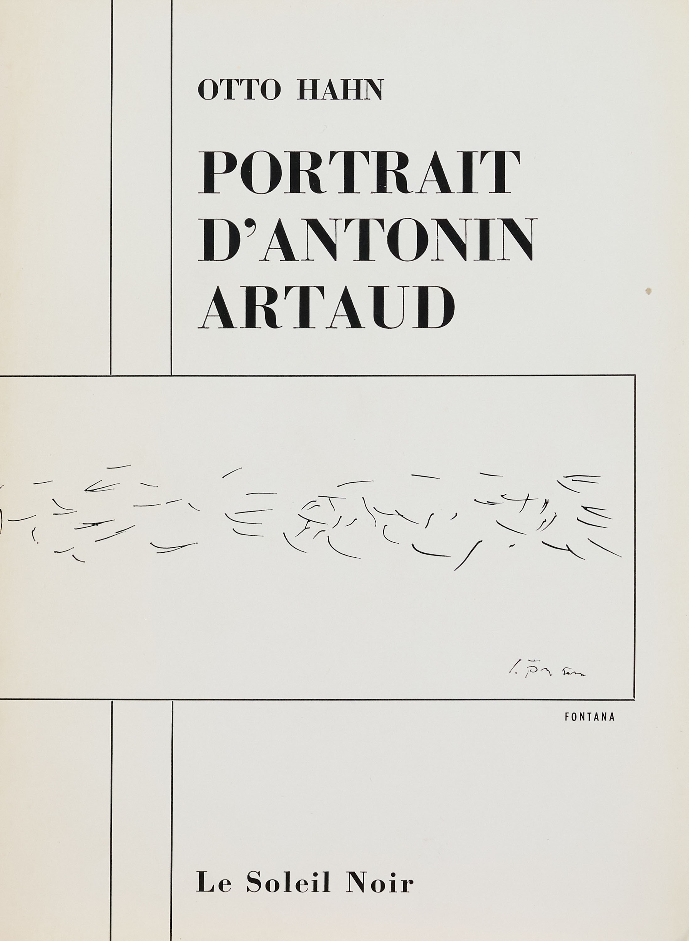 Portrait d'Antonin Artaud di Otto Hahn