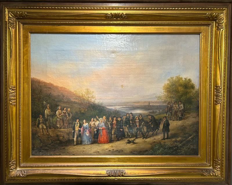 Carlo Canella - Paesaggio con Figure