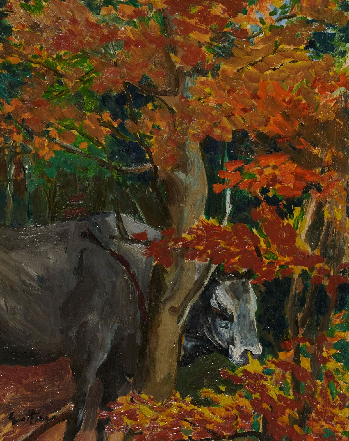 Renato Guttuso - Bosco Silano con Mucca