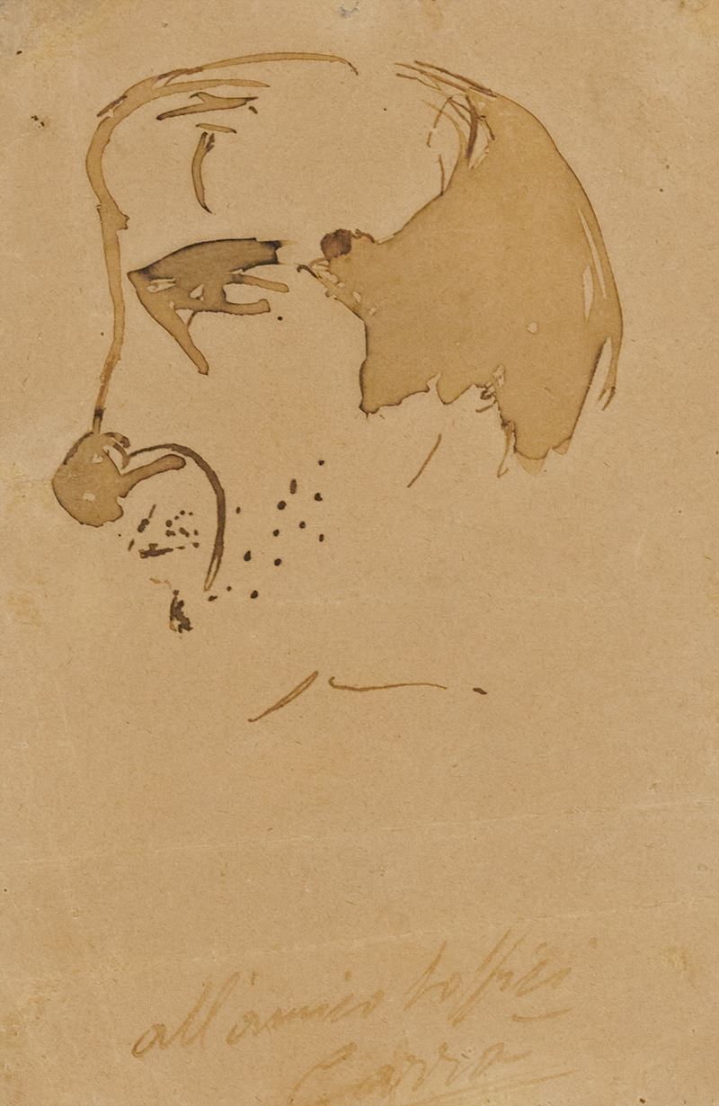 Carlo Carrà - Caricatura di Ardengo Soffici